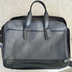 Coach Navy blue laptop travel bag